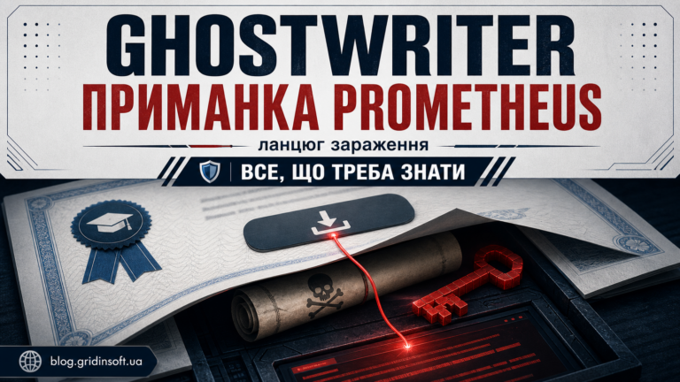 Постер Ghostwriter приманка Prometheus і ланцюг зараження