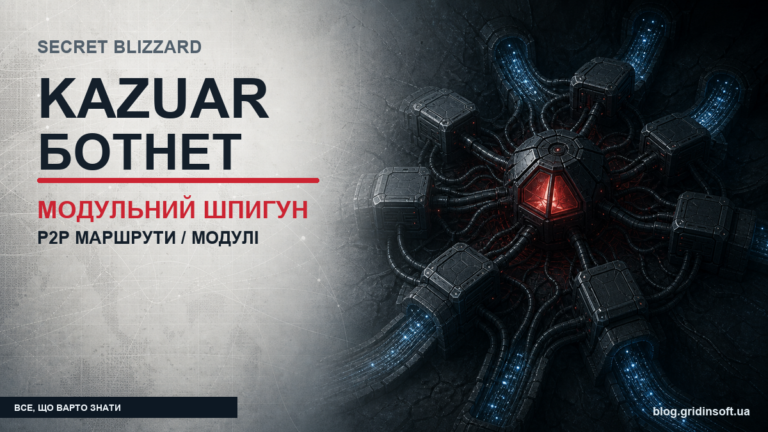 Kazuar ботнет Secret Blizzard модульне шпигунське ПЗ