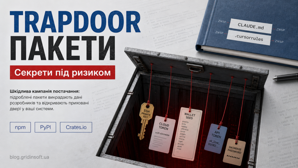 TrapDoor пакети тягнуть ключі і токени у відкритий trapdoor