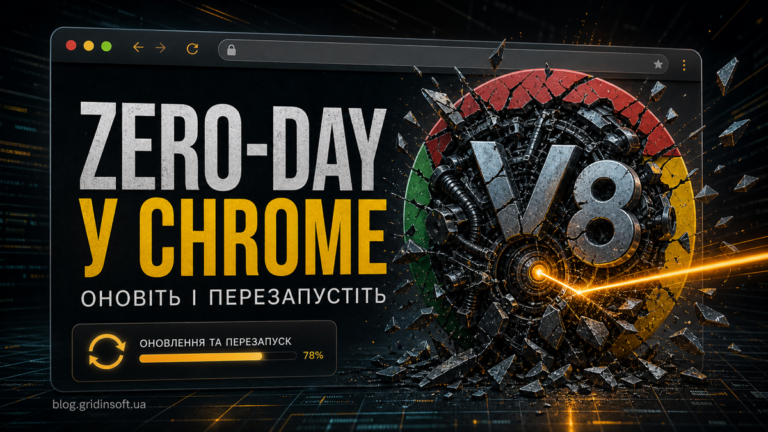Попередження Chrome CVE-2026-11645 із нагадуванням оновити й перезапустити браузер