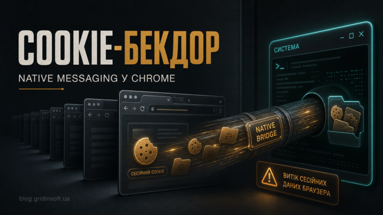 Chrome Native Messaging бекдор витягує cookie сесій із браузера через міст до Windows.