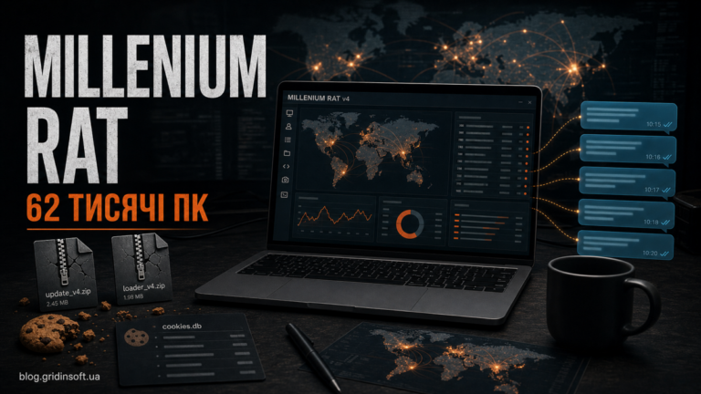 Millenium RAT v4 карта заражень і перевірка Windows-ПК