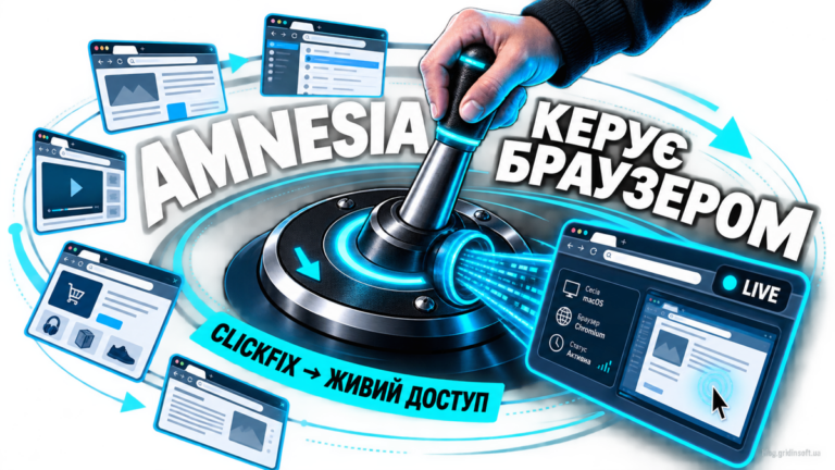 AmnesiaStealer перетворює сесію Chromium на приховано керований браузер.