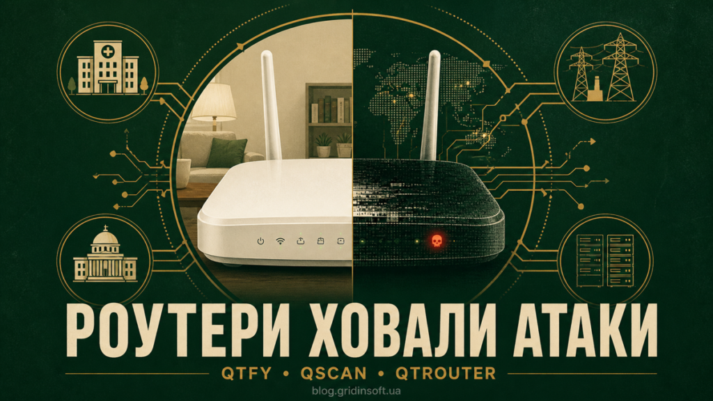 Домашній роутер, розділений на звичайний мережевий пристрій і прихований проксі-вузол QTFY.