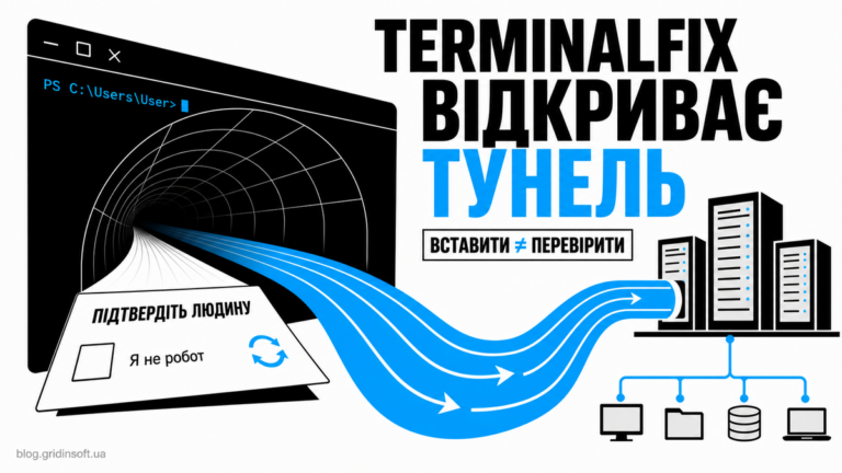 Картка фальшивої CAPTCHA перетворюється на тунель PowerShell між Windows-комп’ютером і внутрішніми серверами.