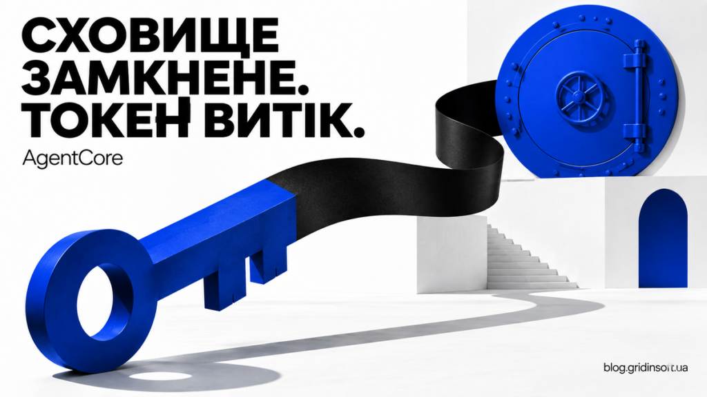 Замкнене синє сховище та ключ за його межами.